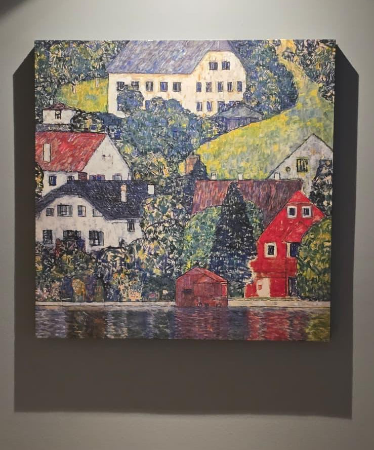 Houses at Unterach on the Attersee